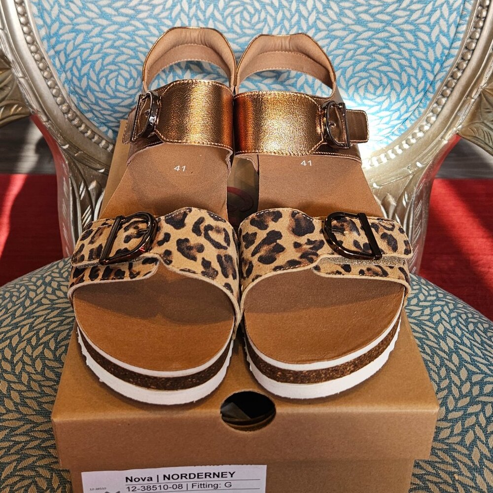Ara Nova Wedges in Whisky Leo - Picture 4 of 6